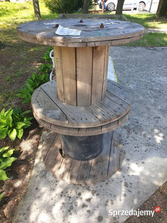 Szpula drewniana kablu elektrycznym 2 SZTUKI Pozostałe Kozłów