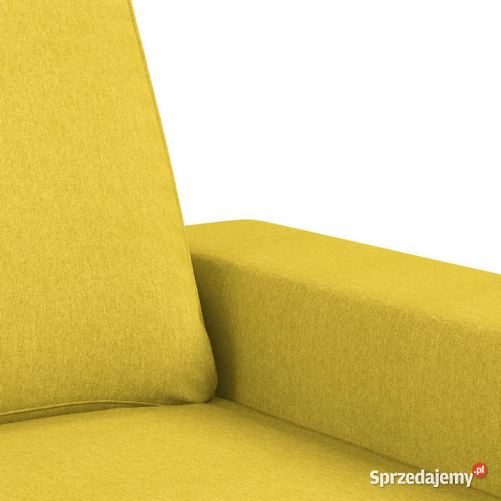 Sofa 2osobowa jasnożółta 120 tapicerowana Warszawa sprzedam
