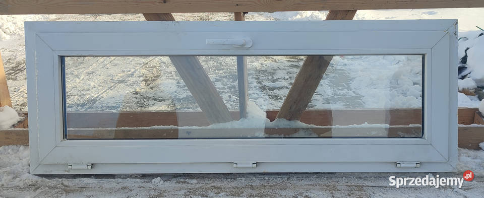 OKNA KacprzaK 142X50 OKNO Używane Plastikowe PCV Okna ścienne Lublin sprzedam