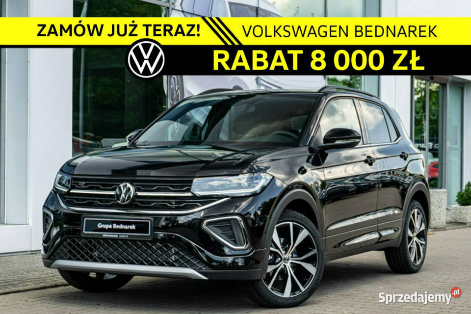 Volkswagen TCross RLine Plus 15 TSI 150 DSG kurtyny powietrzne Łódź