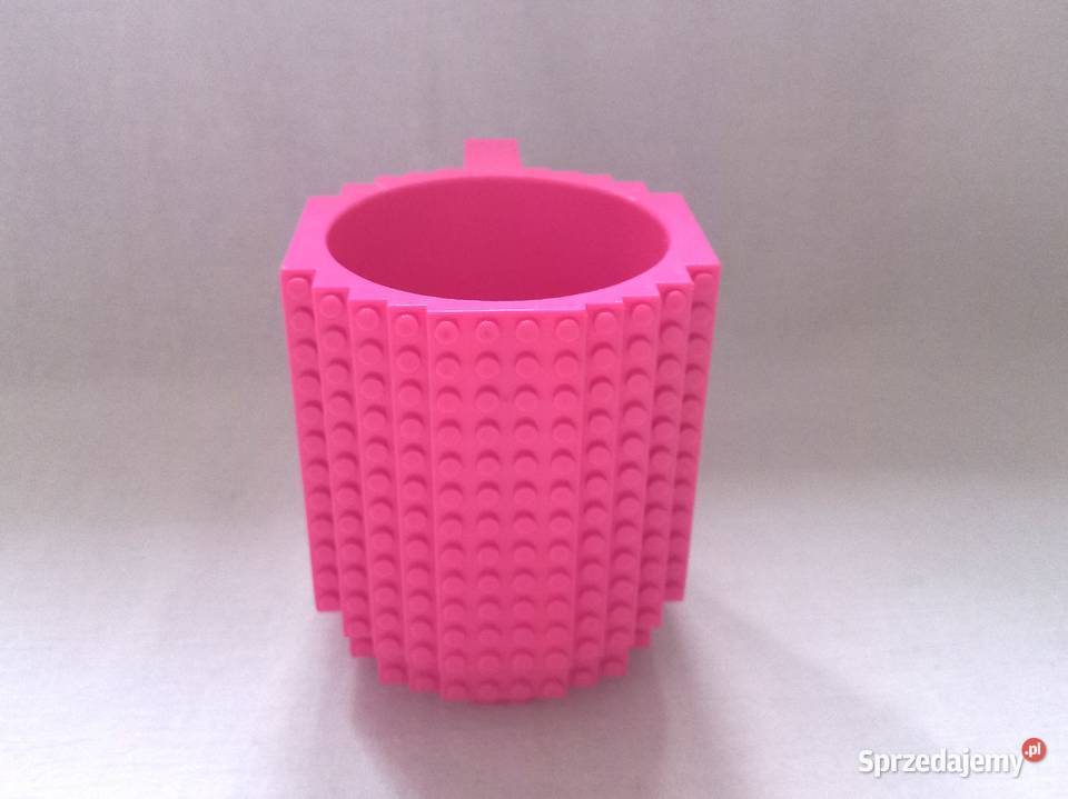 Pojemnik różowy Kubek plastik Organizer NOWY