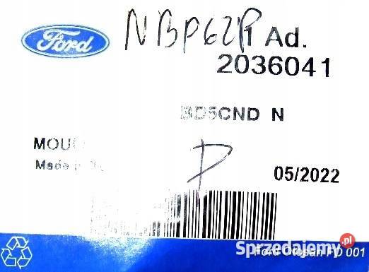 NAKŁADKA LISTWA PROGU PRAWA TYŁ FORD TRANSIT dostawcze Karoseria Głogów