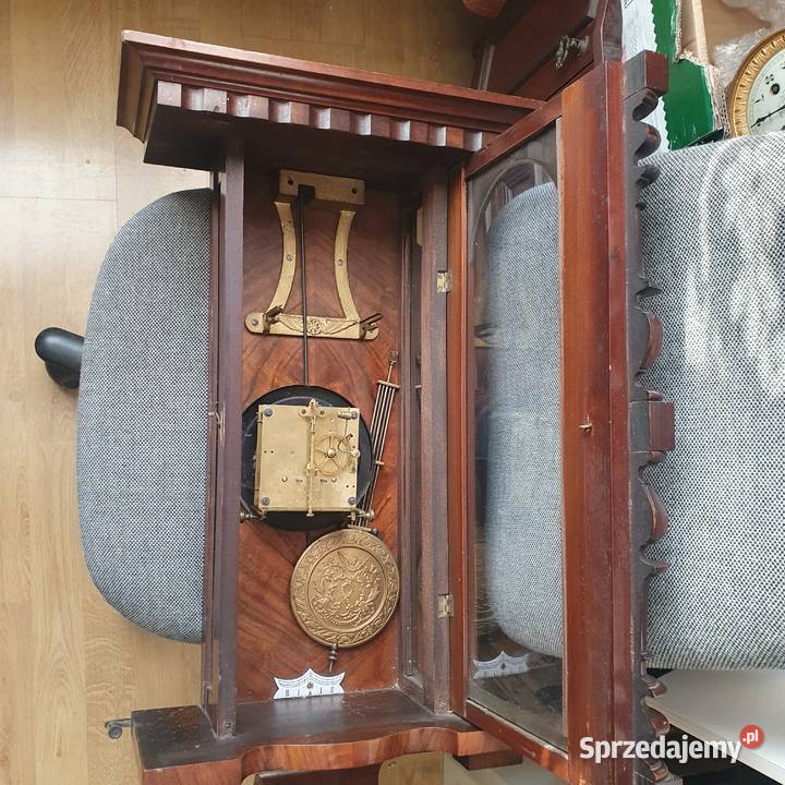 Sprawny zegar wiszący Kienzle na pełnej płycie Antyki Wrocław