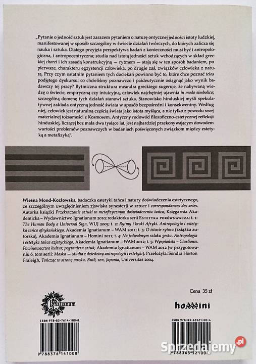 O istocie rytmu Na pograniczach tańca muzyki i ISBN 9788363521004 Książki naukowe i popularnonaukowe małopolskie Kraków