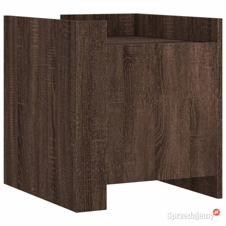 Szafka nocna brązowy dąb 45x50x50 materiał Nocne