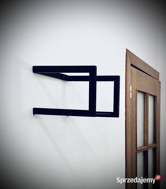 Kwietnik ścienny loft czarny handmade