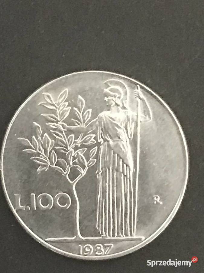Wlochy 100lirow 1987 piekna symbolika wloska Tychy