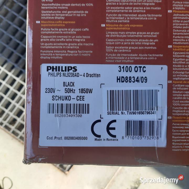 Ekspres ciśnieniowy PHILIPS 3100 HD8834 Kraków