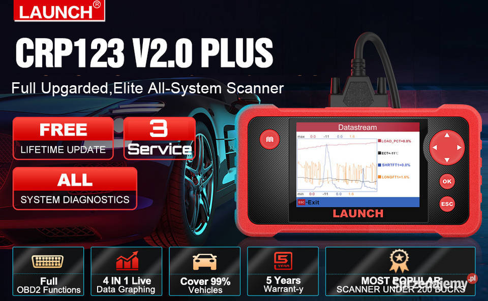 Interfejs skaner komputer diagnostyczny LAUNCH Wrocław