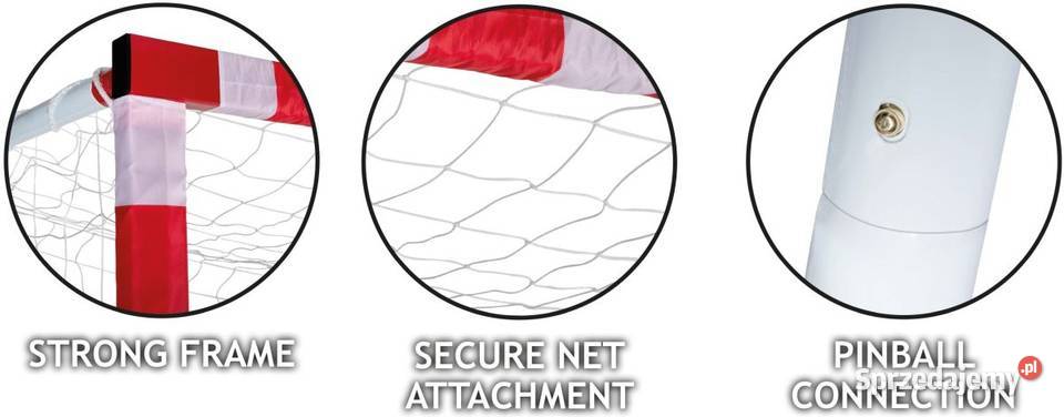 Bramka do piłki nożnej 300 x 160 x 90 ENERO Dębica