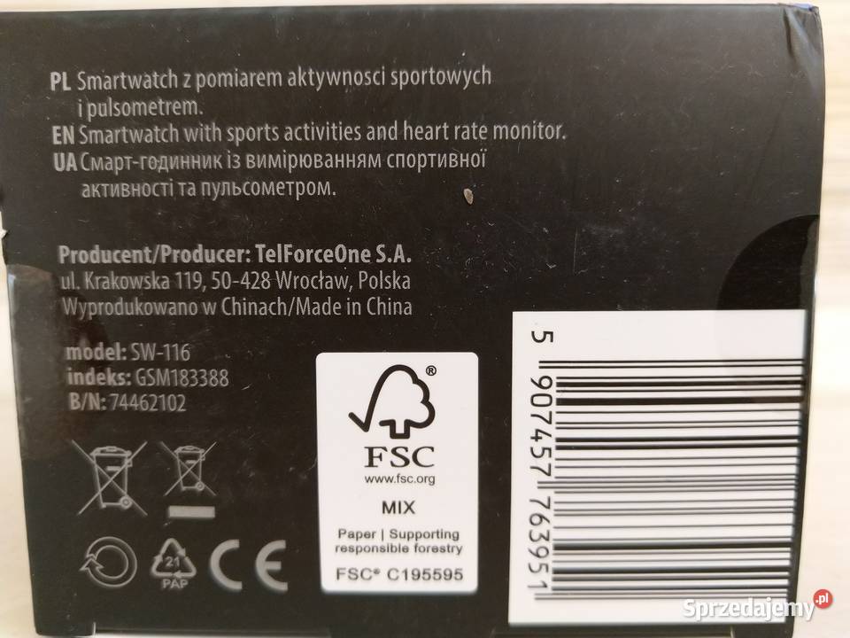 OKAZJA Smartwatch elektroniczny zegarek dotykowy Zabrze