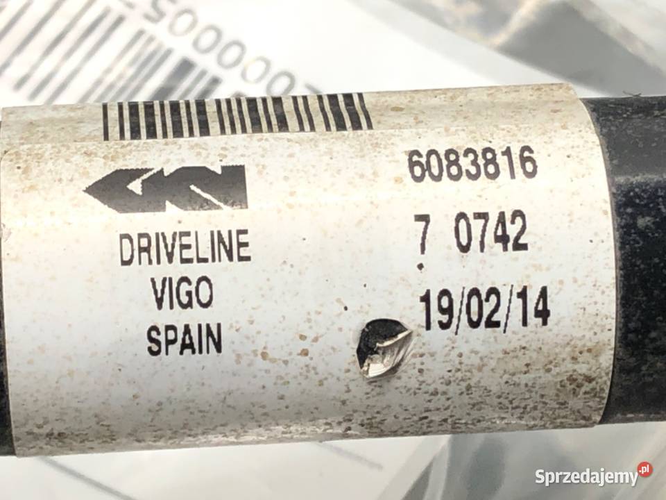 PÓŁOŚ LEWY PRZÓD OPEL CORSA E 13248675 12 69 osobowe podkarpackie