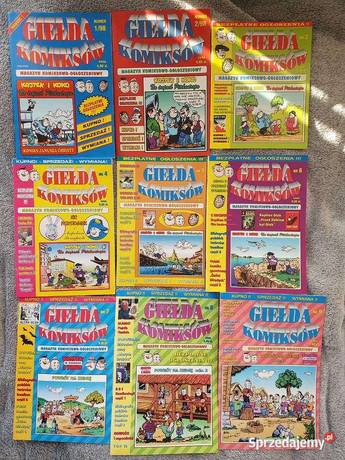 Giełda Komiksów zestaw 9 numerów stan b Gdynia