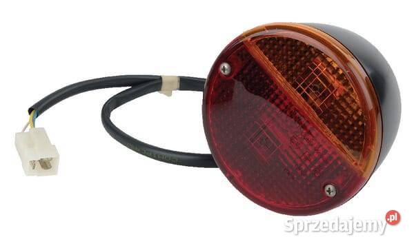 Lampa tylna zespolona okrągła 115 mm z wtyczką Kamionna
