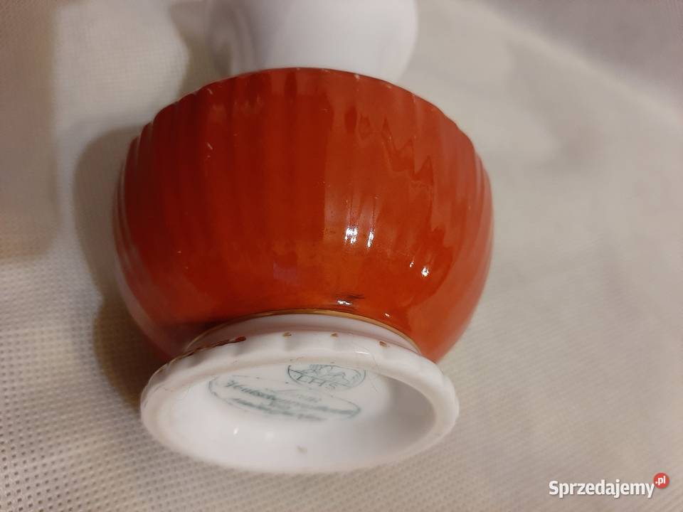 Piękny niemiecki porcelanowy wazon sygnowany