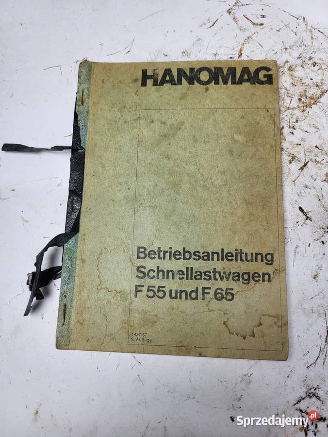 Ciężarówka HANOMAG F55 I F65 Instrukcja obsługi śląskie Rybnik