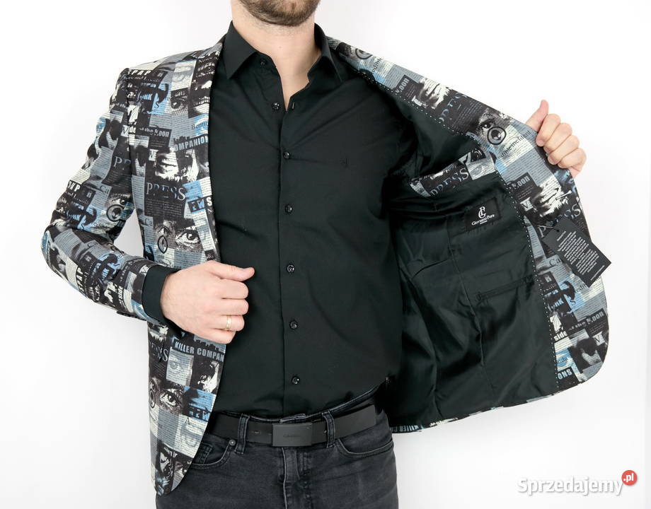 GIOVANNI PERA Marynarka męska D406 magazyn różne Rozmiar L Ostrów Wielkopolski