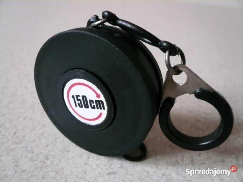 Zestaw 4 miniaturowe zwijane miarki breloczki