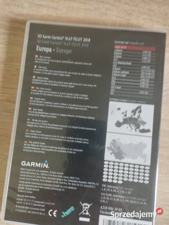 Karta SD Nawigacja Mercedes Europa 2018