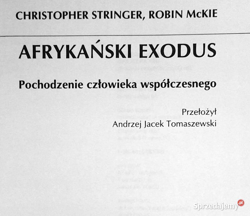 Afrykański exodus Christopher Stringer Robin Chełm