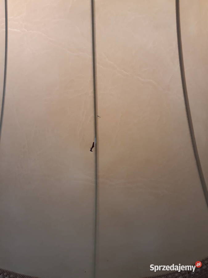 Lampa podłogowa mosiężna z abażurem Olkusz sprzedam