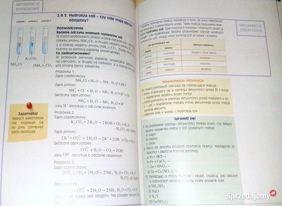 Chemia 2 Podręcznik B Kupczyk W Nowak M lubelskie Chełm sprzedam