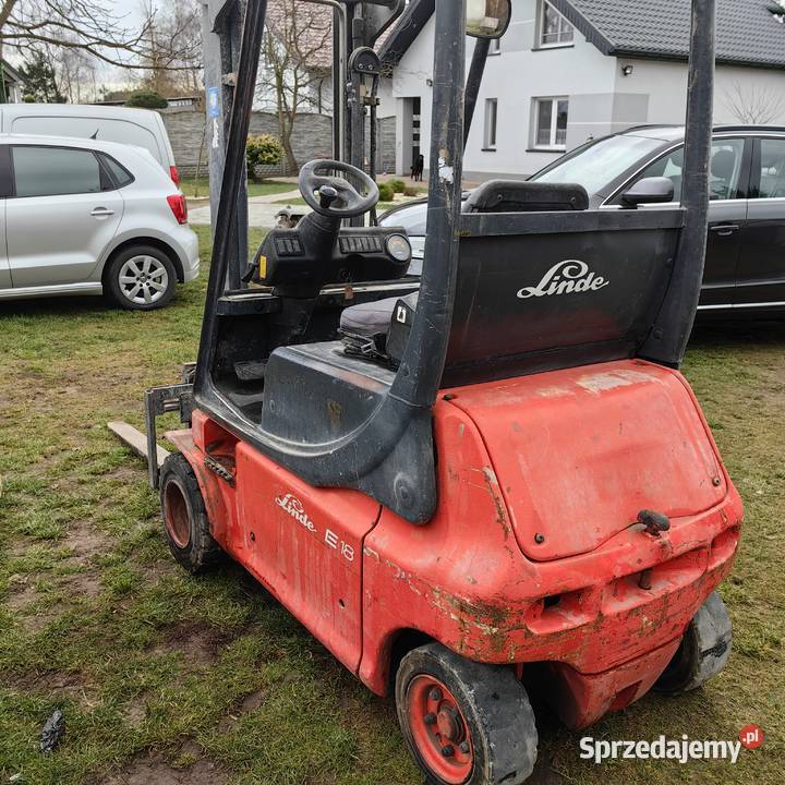 Wózek widłowy elektryczny Linde e18 e15 Kalisz