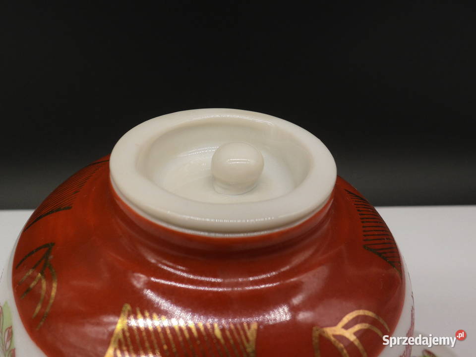 Stary Japoński Porcelanowy pojemnik na Herbatę wielkopolskie Raszków