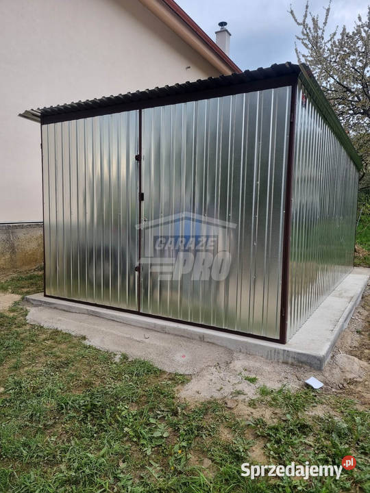 Garaż blaszany 3x4m Brama ocynk Dach spad w tył Radom sprzedam