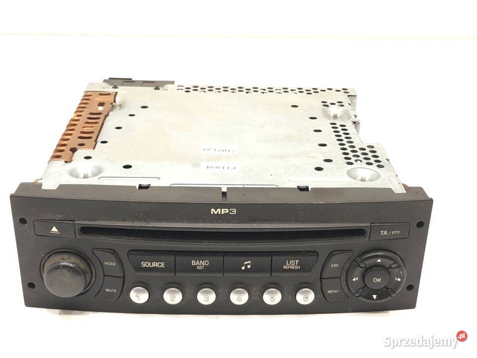 RADIO CITROEN C4 PICASSO I 96591777XT 0613 Sprzęt audio fabryczny