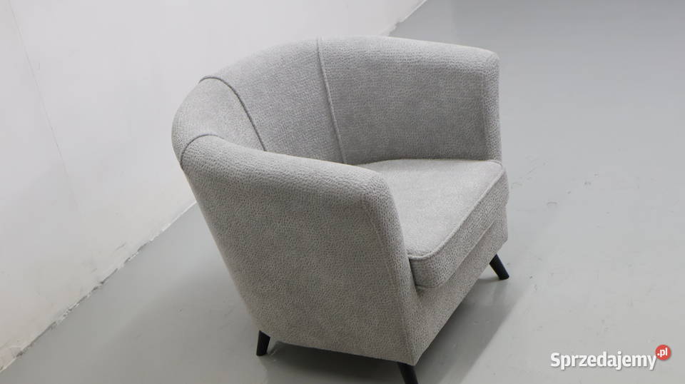 TEF WYGODNY FOTEL OKAZJA szara tkanina Poznań sprzedam