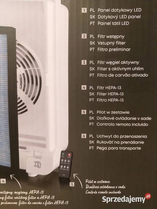 NAJTANIEJ Oczyszczacz Powietrza 40W Filtr Hepa