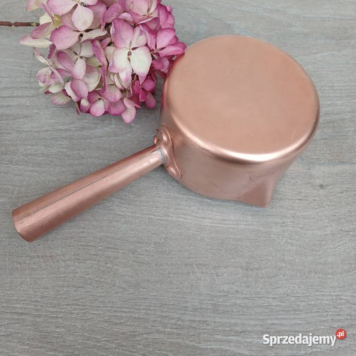 Profesjonalny miedziany garnek rondel poj 07