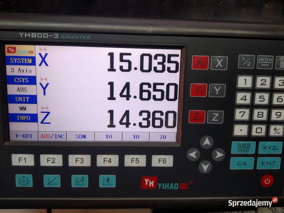 Czytnik odczyt cyfrowy do tokarki frezarki Przecław
