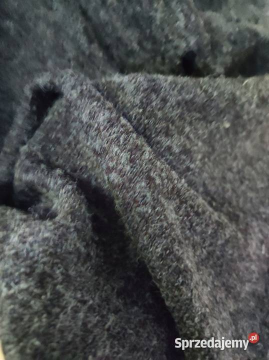 włoski włochaty wełniany sweterek sweter golf czarny Swetry i golfy