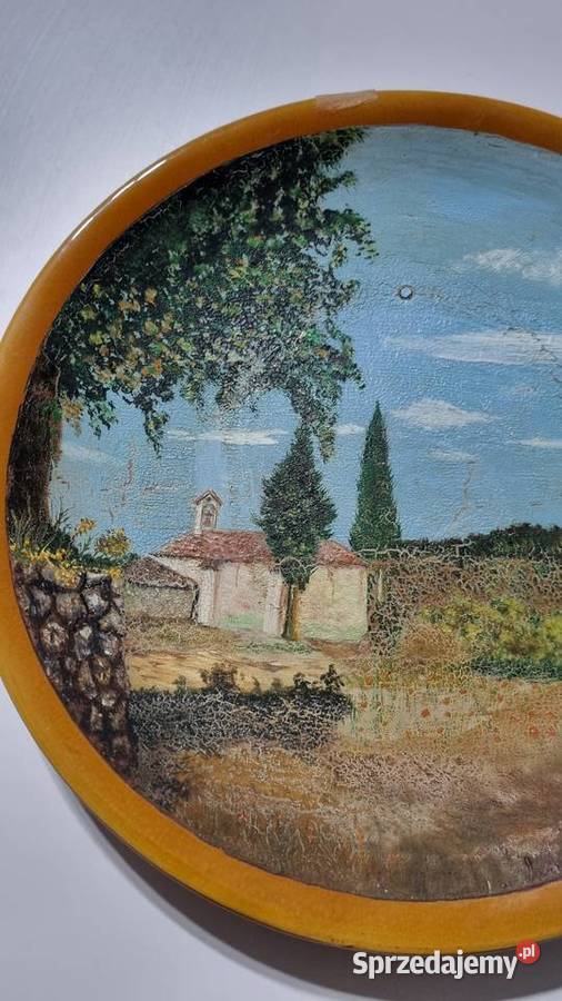 Talerz Dekoracyjny Ozdobny Stara Ceramika Wola Podłężna