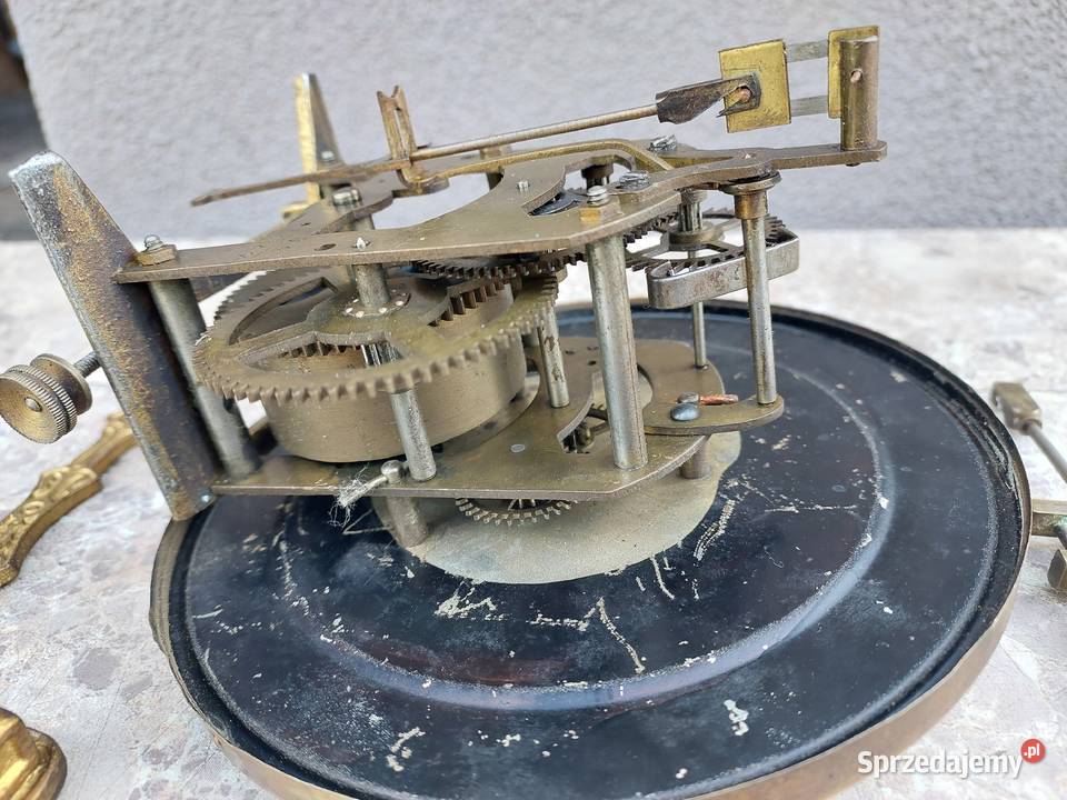133 Zestaw mechanizm starego zegara ściennego Tczew