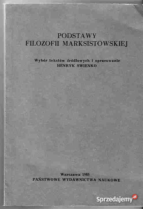 2073 PODSTAWY FILOZOFII MARKSISTOWSKIEJ WYBÓR TE