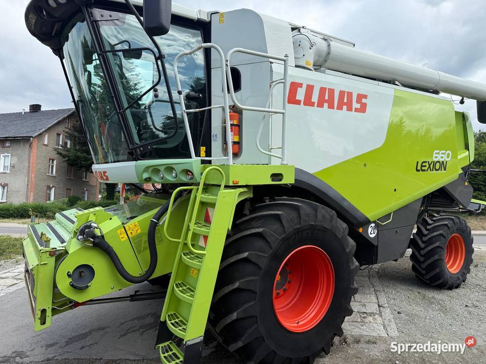 Kombajn zbożowy Claas Lexion 660 heder V750 pro Nowa Ruda