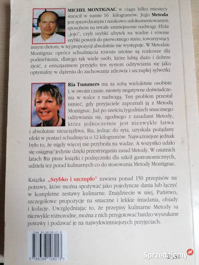 Szybko i szczupło Przepisy kulinarne w metodzie Rok wydania 1999 Kultura i Rozrywka Mielec