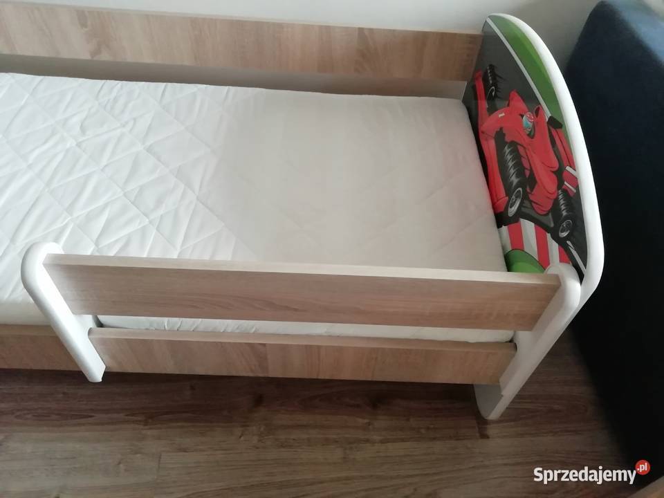 Łóżko dziecięce 140x70 materac dwustronny Myszkowice