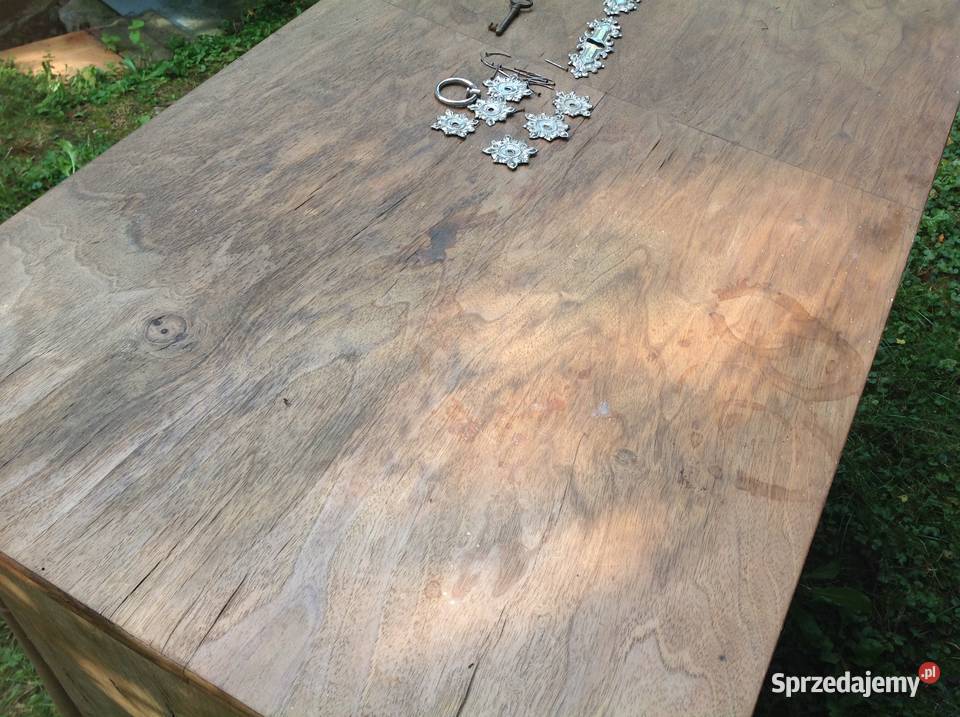 Drewniana Komoda z Szufladami Orzech Antyk Antyki lubuskie