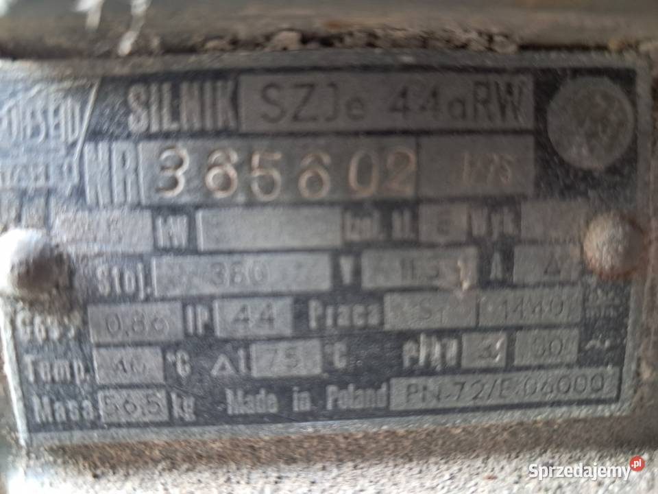 Silnik 55 kw Pozostałe Bachorzewo