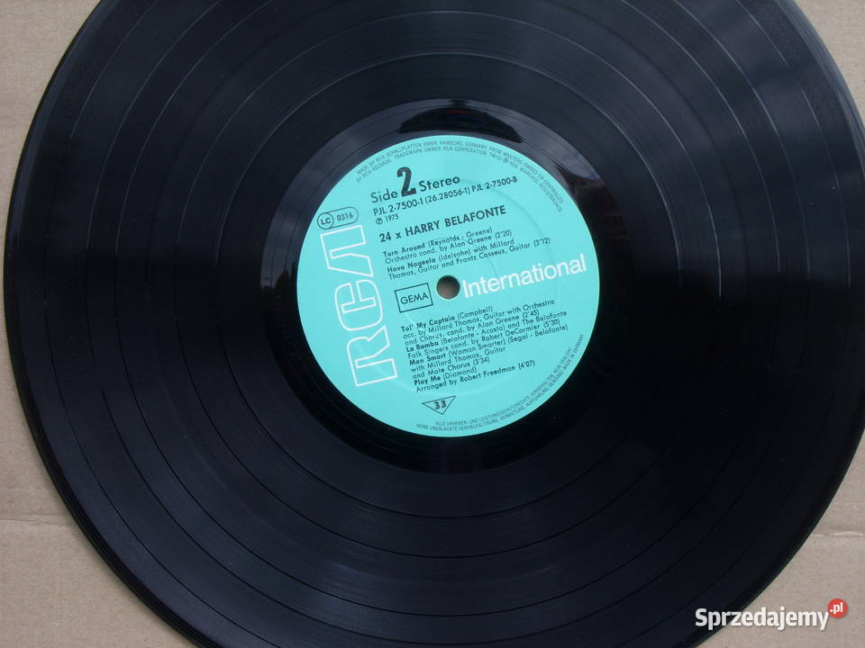 Winyl LP HARRY BELAFONTE24 X1975 2 LP Wołów