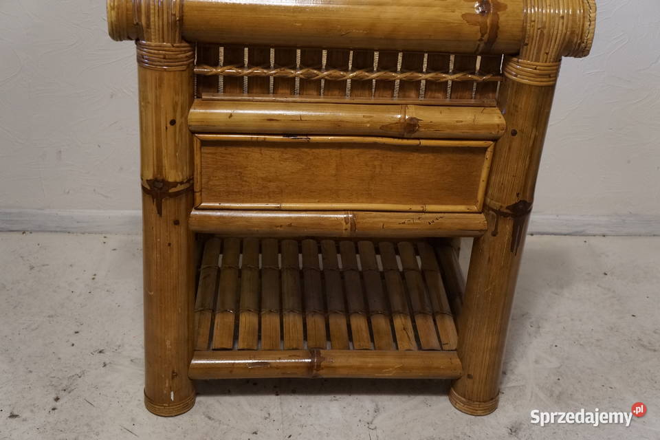 Komoda Orientalna Bambusowa Retro Vintage Design 68cm Bogusławice
