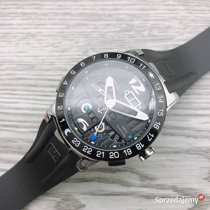 Czarny automatyczny męski zegarek Ulysse Nardin mazowieckie Warszawa