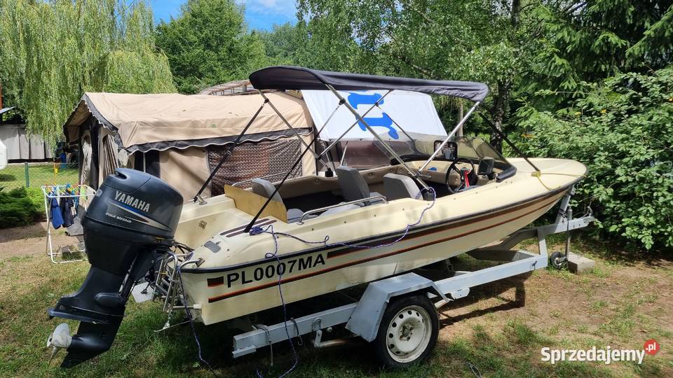 Motorówka 470 z przyczepą i silnikiem yamaha F50 Pozostałe wielkopolskie Rawicz