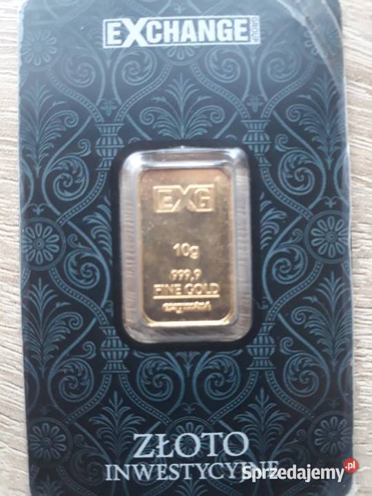 Sztabka złota 10g Au 9999 EXCHANGE GROUP Pozostałe Kraków sprzedam