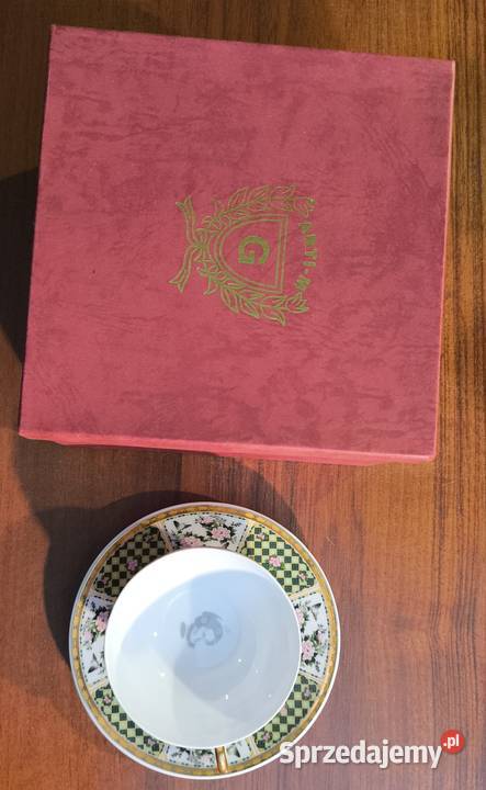 Porcelanowa filiżanka ze spodkiem Dominum wielokolorowy Filiżanki i spodki Warszawa