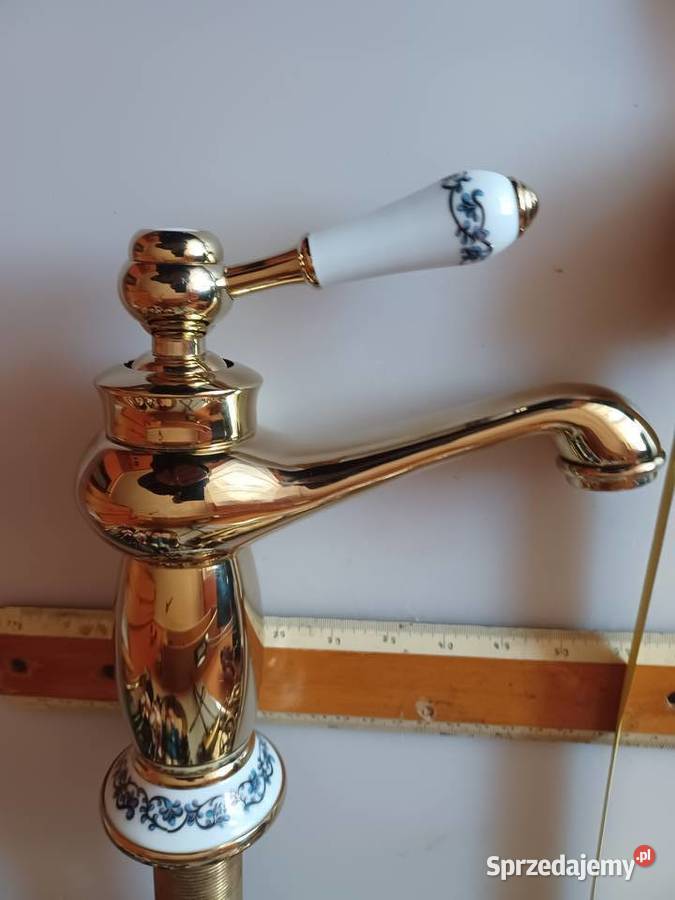 Bateria umywalkowa Mosiądz ceramika wielkopolskie Poznań sprzedam